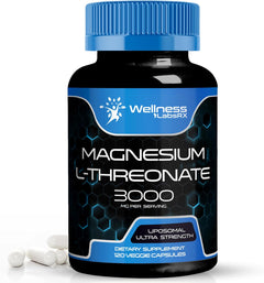 L TREONATO DE MAGNECIO 3000 MG  120 CÁPSULAS NO GMO VEGANO WELLNESS LABSRX