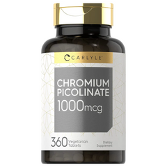 PICOLINATO DE CROMO  CARLYLE 1,000 MCG 360 CAPSULAS VEGETALES SIN GMO
