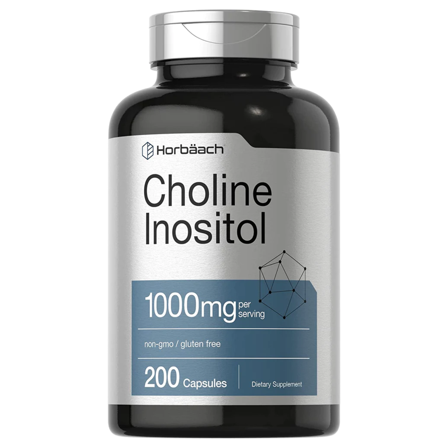 COLINA INOSITOL HORBAACH 1,000 MG 200 CAPSULAS SIN GMO