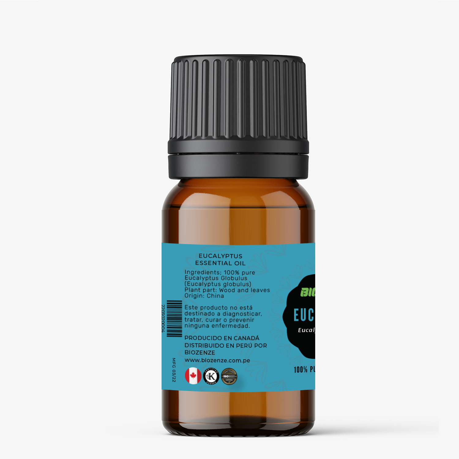 Aceite Esencial de Eucalipto 15ml BIOZENZE 100 PURO% de Canada