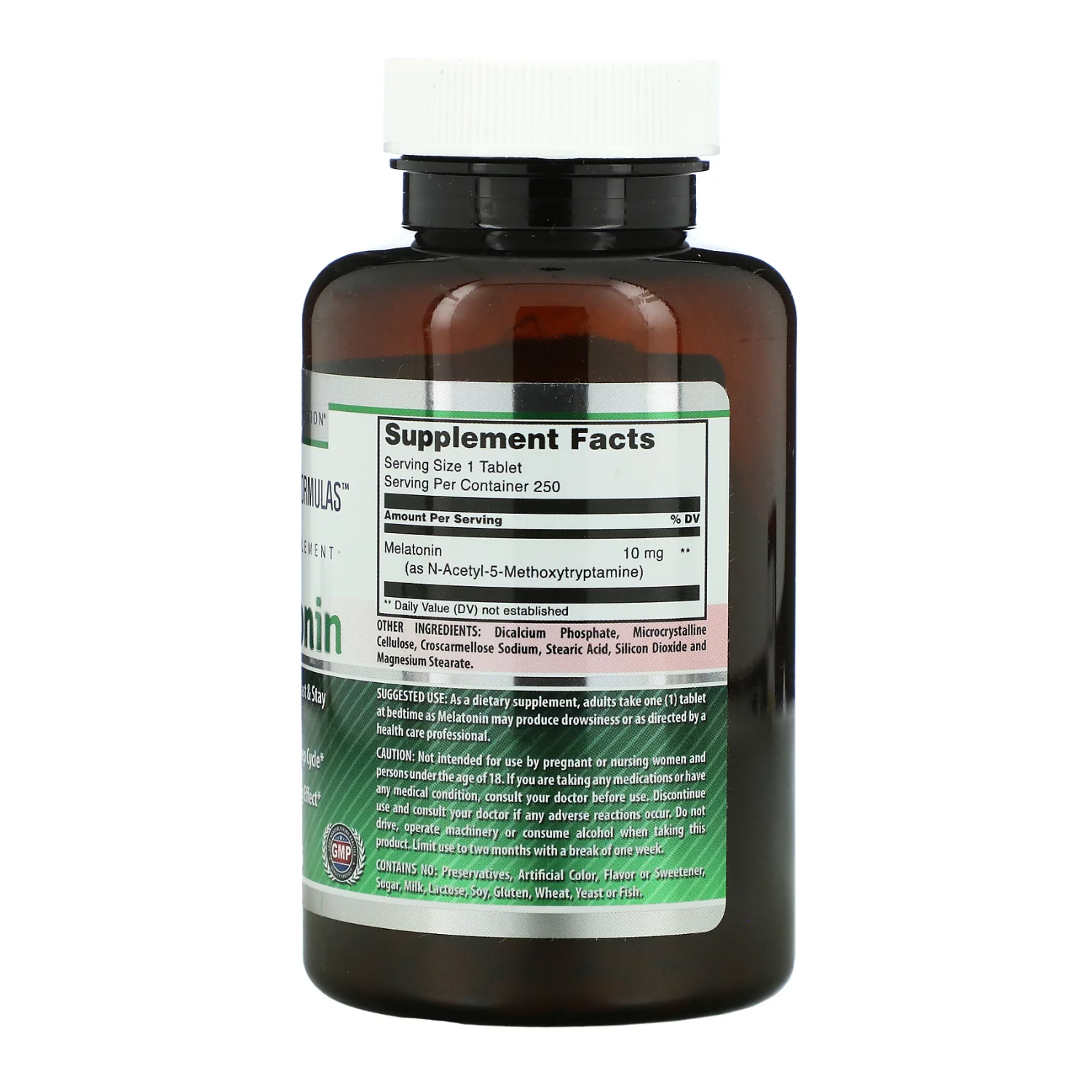 MELATONINA  10 MG 250 TABLETAS AMAZING NUTRITION
