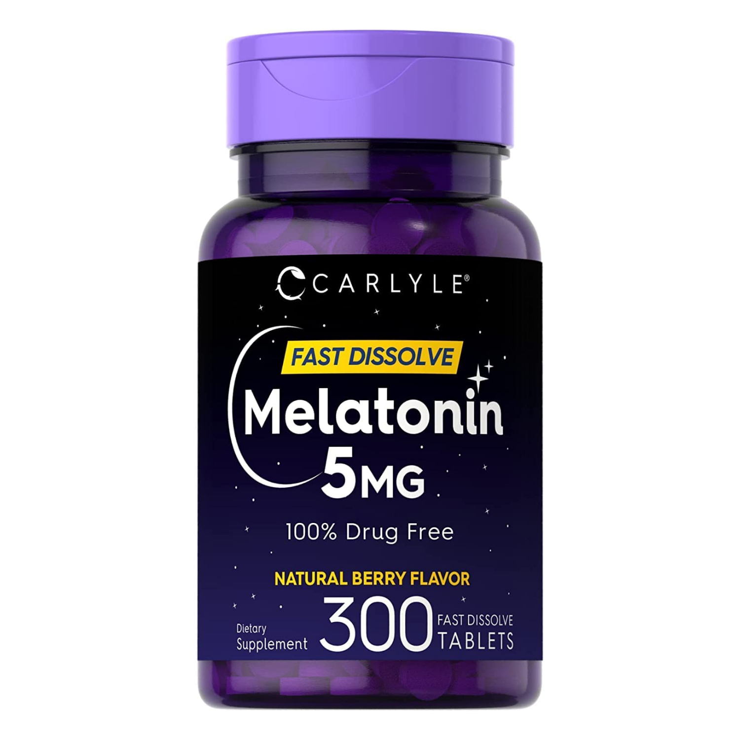 MELATONINA CARLYLE  5 MG 300 TABLETAS SUBLINGUALES SIN GMO VEGANO
